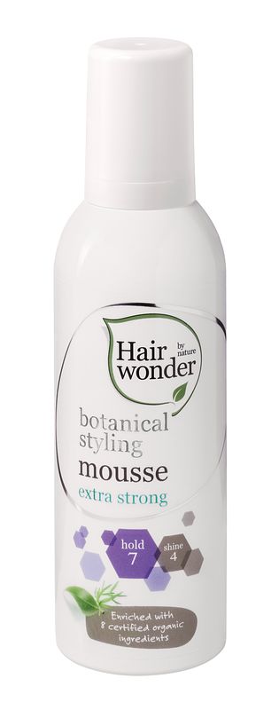 Foto van Hairwonder botanical styling extra strong mousse 200ml
