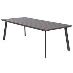 Foto van Garden impressions - vigo tafel - 230x100x73 - polywood - carbon black
