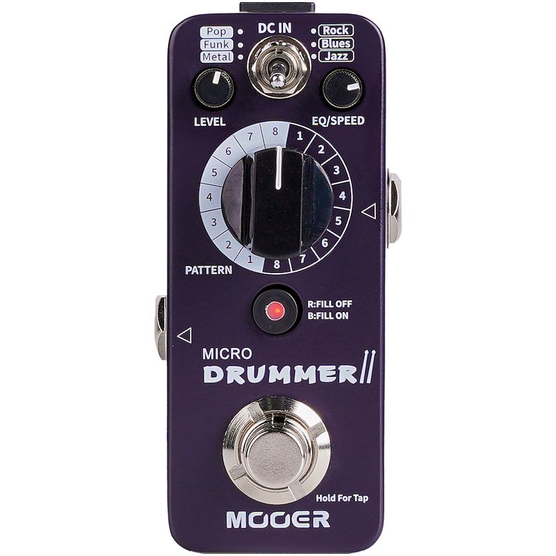 Foto van Mooer micro drummer ii drum machine effectpedaal