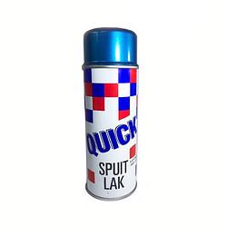 Foto van Spuitverf spuitlak spuitbus lichtblauw metallic vernis sneldrogend transparant binnen & buiten 400ml