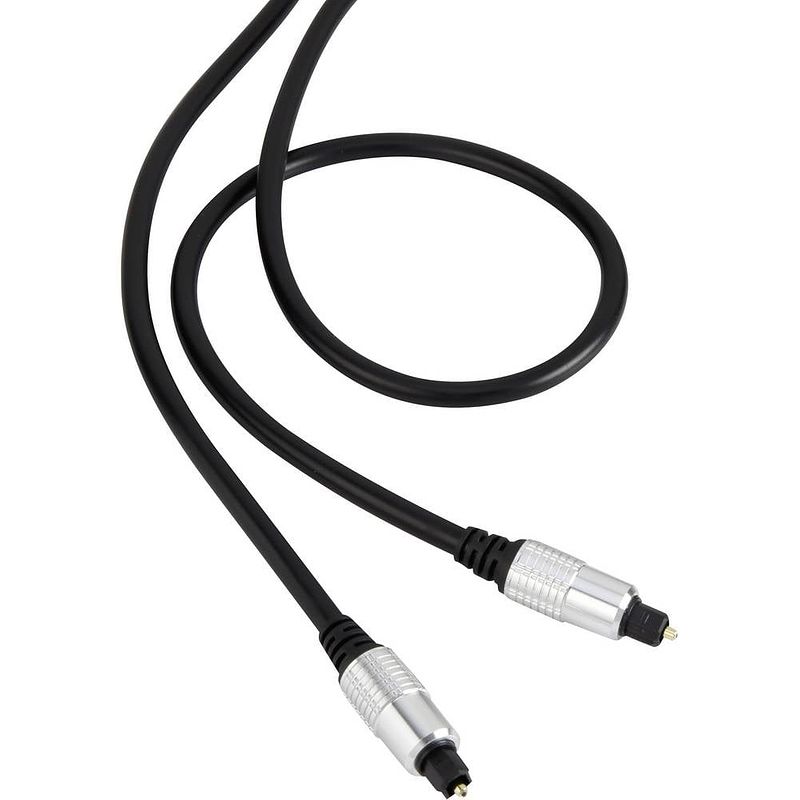 Foto van Speaka professional toslink digitale audio aansluitkabel [1x toslink-stekker (odt) - 1x toslink-stekker (odt)] 0.50 m zwart