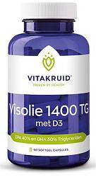 Foto van Vitakruid visolie 1400 tg met d3 capsules