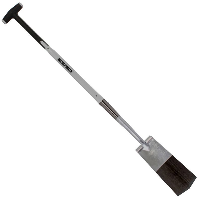 Foto van Talen tools - draineerspade - 330x130 mm - met opstapje - steel 76 cm - glasfiber