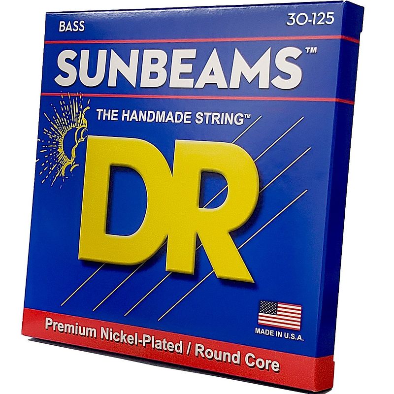 Foto van Dr strings nmr6-30 sunbeam 30-125 set 6 snaren voor elektrische basgitaar