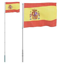 Foto van Vidaxl vlag met vlaggenmast spanje 5,55 m aluminium
