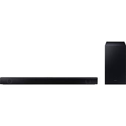 Foto van Samsung hw-b540 soundbar zwart bluetooth, incl. draadloze subwoofer, usb