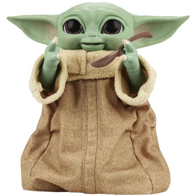 Foto van Disney speelfiguur star wars grogu 32,4 cm pluche groen 6-delig