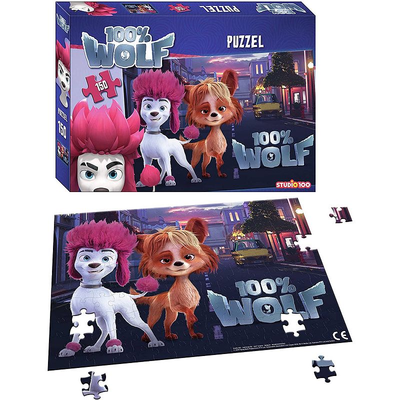 Foto van Studio 100 legpuzzel 100% wolf junior 32 cm karton 150 stukjes