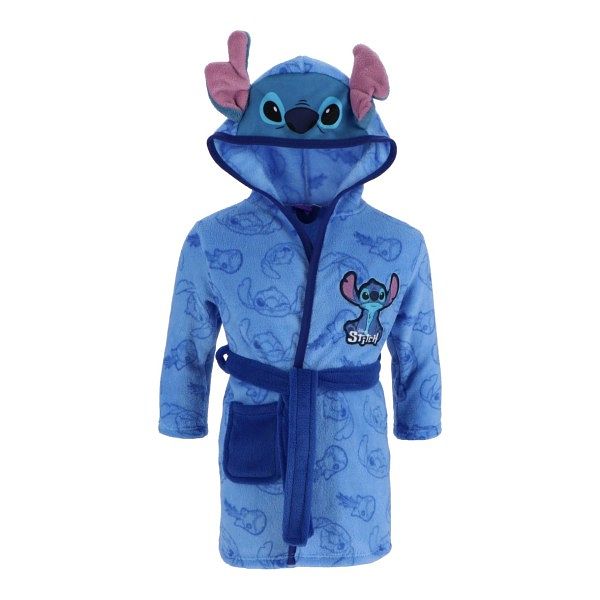 Foto van Lilo & stitch badjas blauw maat 122-128