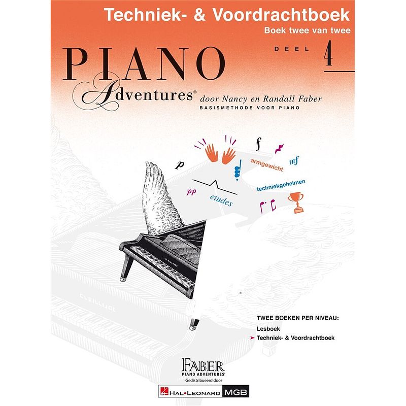 Foto van Hal leonard piano adventures: techniek & voordrachtboek deel 4 nederlandstalige editie