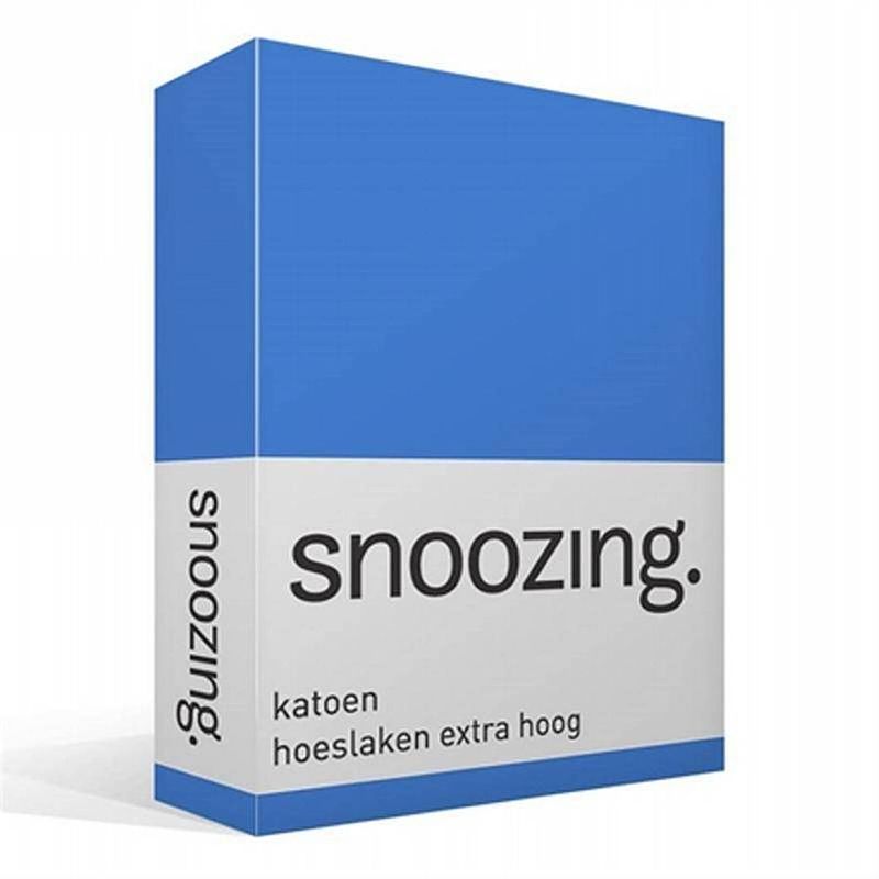 Foto van Snoozing - katoen - extra hoog - hoeslaken - 200x220 - meermin