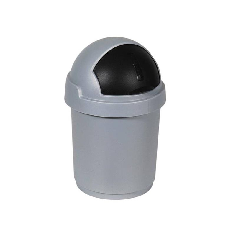 Foto van Curver - roll bullet bin 10l zilver/antraciet