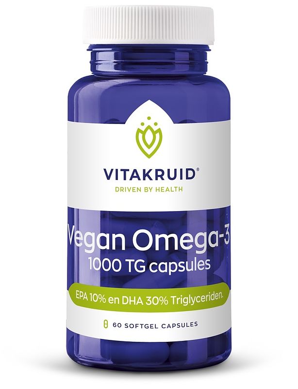 Foto van Vitakruid vegan omega-3 1000 tg capsules