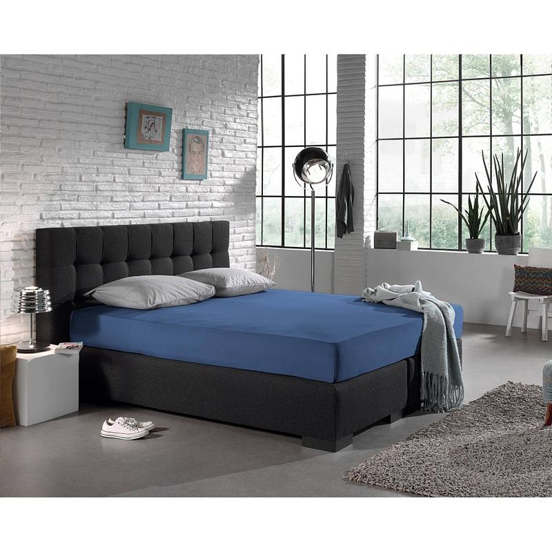 Foto van Dreamhouse bedding hsl hc jersey 135 gr. blue 190/200x200/2