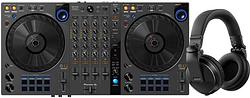 Foto van Pioneer dj ddj-flx6 + pioneer dj hdj-x5 zwart