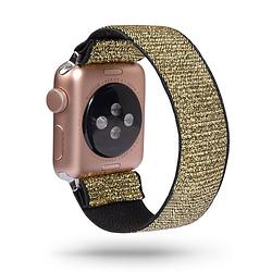 Foto van Smartphoneclip - bandje elastisch goud - voor apple watch 38-40mm