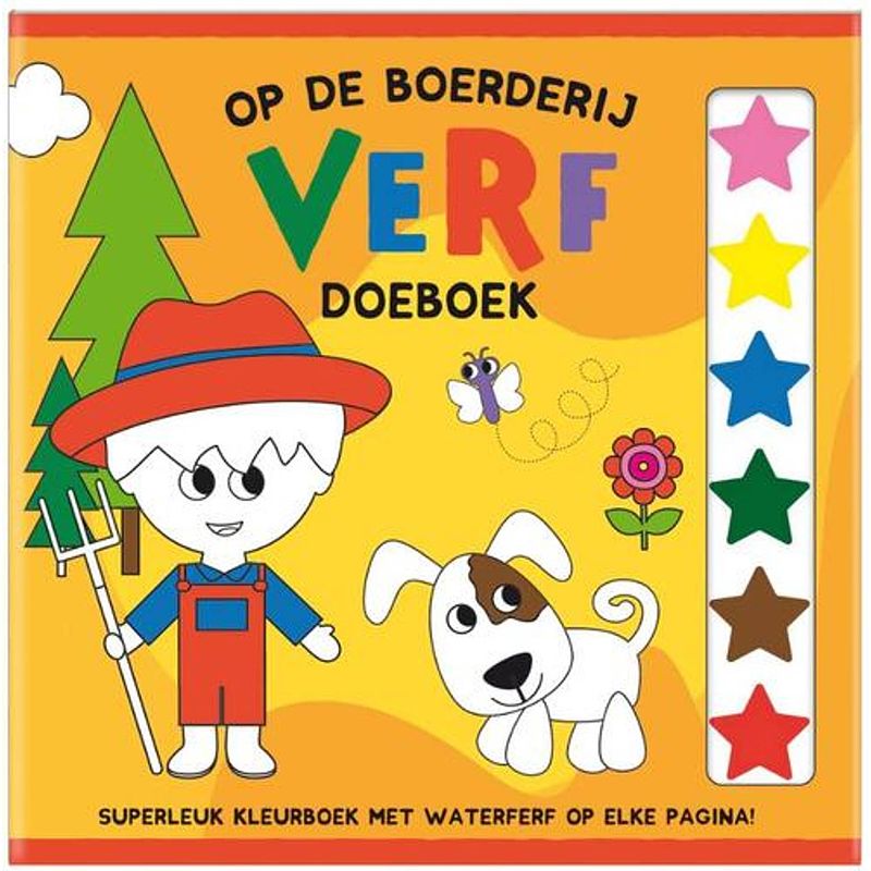 Foto van Op de boerderij verf doeboek - (set van 4)