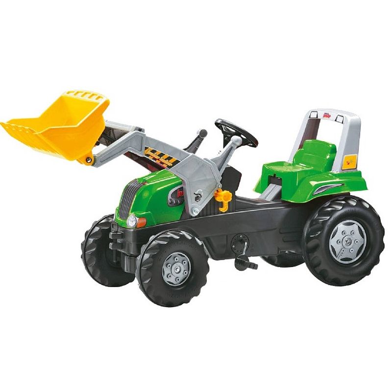 Foto van Rolly toys traptractor rollyjunior rt groen/zwart