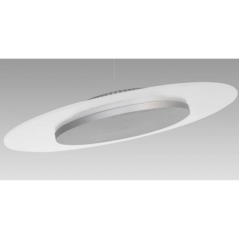 Foto van Mlight jade 81-4071 plafondlamp, wandlamp energielabel: f (a - g) 18 w led wit, grijs