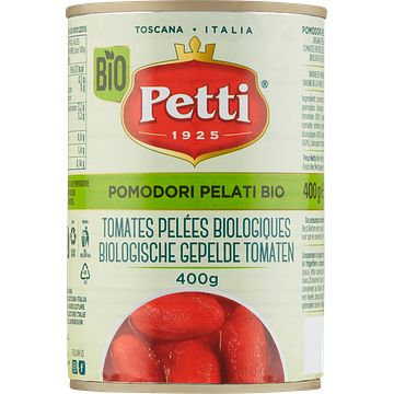 Foto van Petti biologische gepelde tomaten 400g bij jumbo
