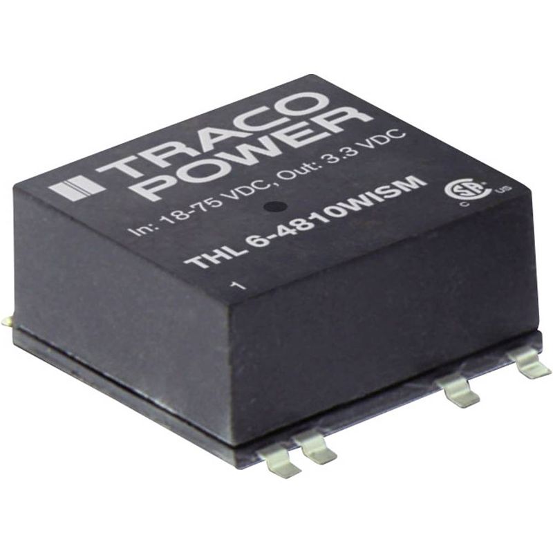 Foto van Tracopower thl 6-2411wism dc/dc-converter, smd 24 v/dc 5.1 v/dc 1200 ma 6 w aantal uitgangen: 1 x