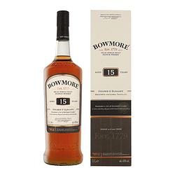 Foto van Bowmore 15 years golden & elegant 1ltr whisky + giftbox