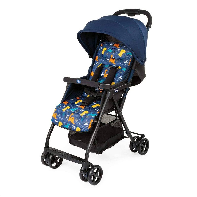 Foto van Chicco buggy ohlala-2 dino 101 cm polyester/aluminium blauw