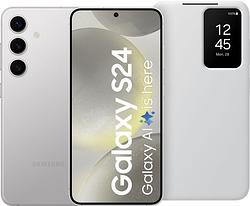 Foto van Samsung galaxy s24 256gb grijs 5g + smart view book case wit