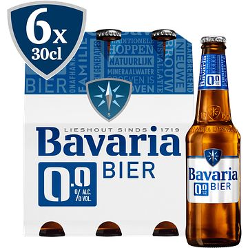 Foto van Bavaria 0.0% alcoholvrij bier fles bij jumbo