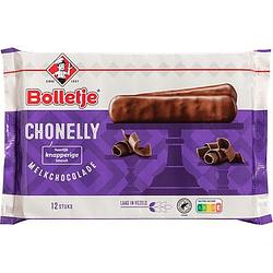 Foto van Bolletje chonelly melkchocolade 12 stuks 190g bij jumbo