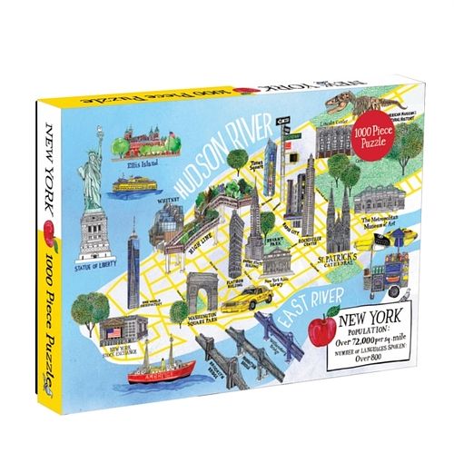 Foto van New york city map 1000 piece puzzle - puzzel;puzzel (9780735354265)