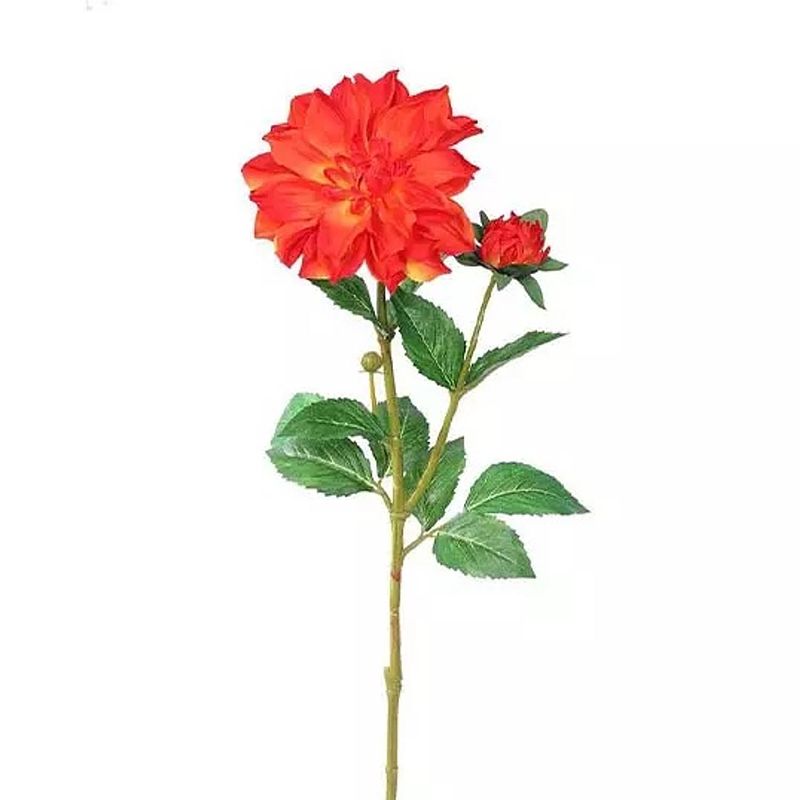 Foto van Dahlia tak oranje 60 cm kunstplant