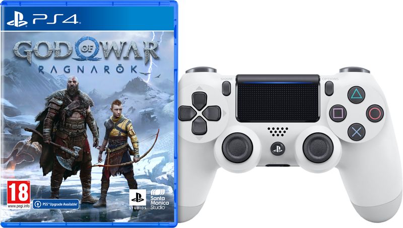 Foto van God of war ragnarok standard edition ps4 + dualshock wit