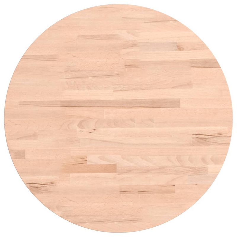 Foto van Vidaxl tafelblad rond ??50x2,5 cm massief beukenhout