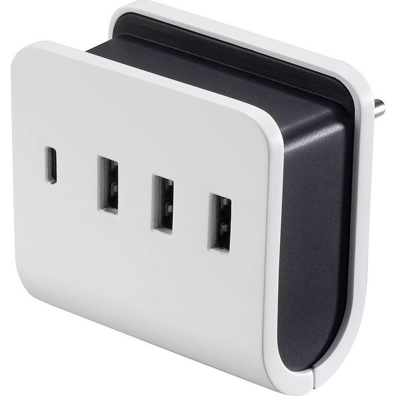 Foto van Voltcraft vc-11374055 usb-oplader thuis uitgangsstroom (max.) 4.8 a 4 x usb, usb-c bus