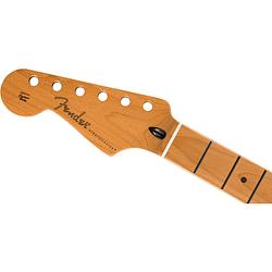 Foto van Fender satin roasted maple stratocaster lh neck maple fretboard losse hals voor linkshandige elektrische gitaar