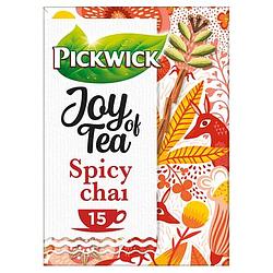 Foto van Pickwick joy of tea spicy chai rooibos thee 15 stuks bij jumbo