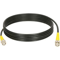 Foto van Klotz c-58u5d-005.0 coax kabel bnc plug-plug 50 ohm 5m zwart/geel