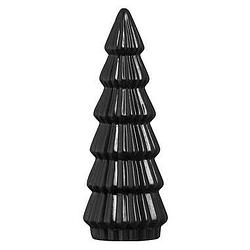 Foto van Beeld kerstboom - zwart - 18,3xø7 cm - leen bakker