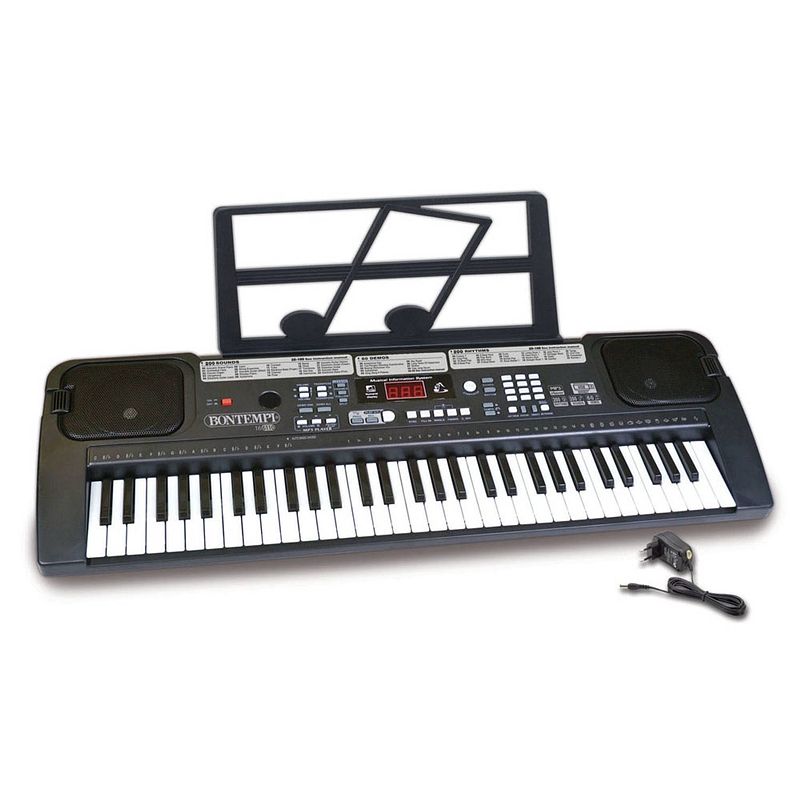 Foto van Bontempi digitaal keyboard 61 toetsen 70 cm zwart
