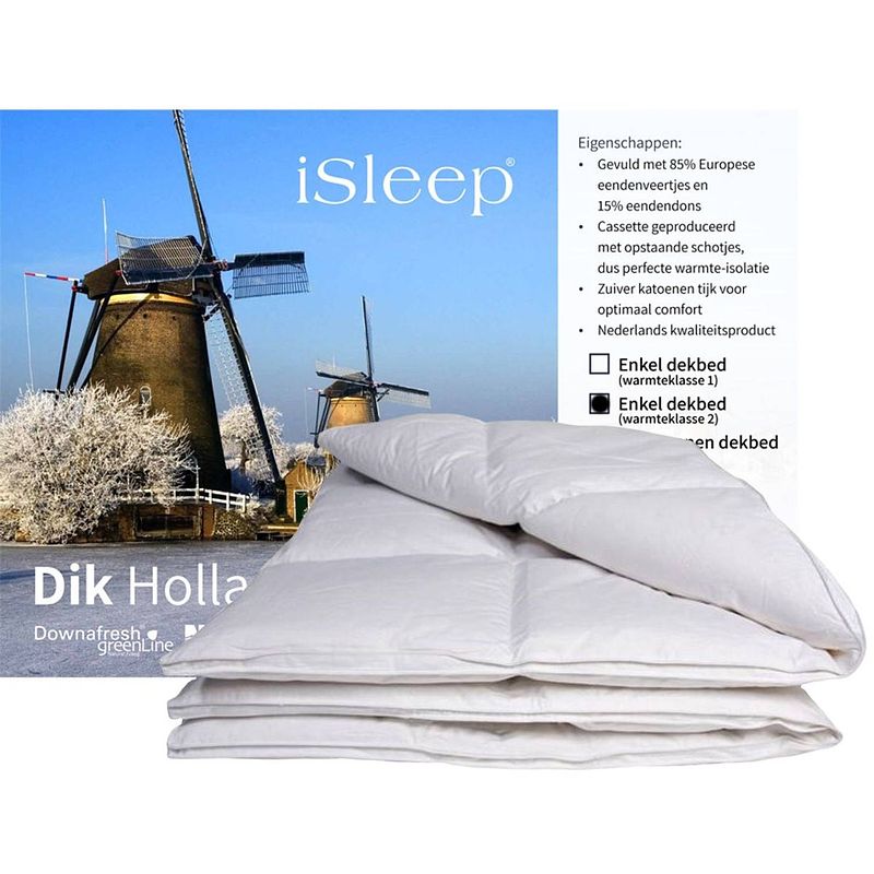 Foto van Isleep dekbed 15% dons - warmteklasse 2 - lits-jumeaux 240x200 cm