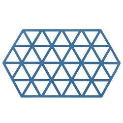 Foto van Krumble siliconen pannenonderzetter hexagon lang - blauw