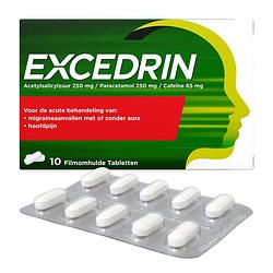 Foto van Excedrin tabletten voor pijnstilling bij migraine, 10 stuks bij jumbo
