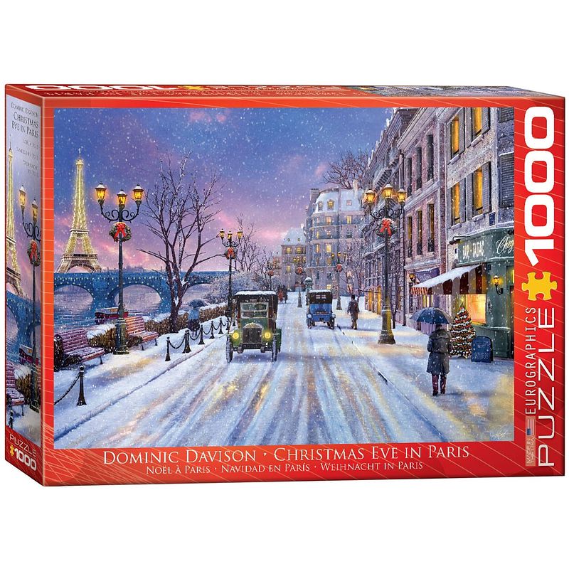 Foto van Eurographics puzzel christmas eve in paris - 1000 stukjes