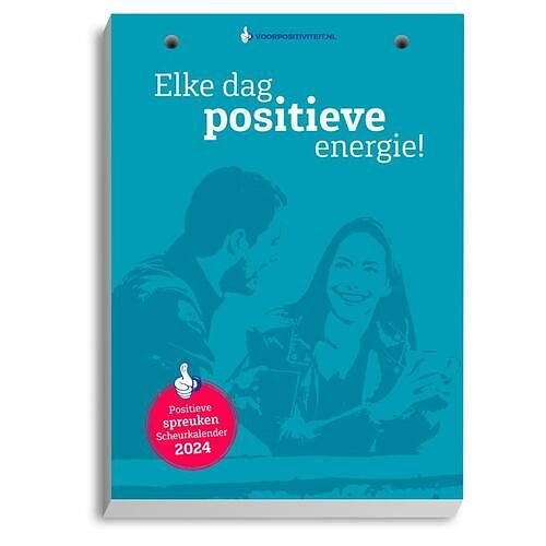 Foto van Scheurkalender 2024 positieve spreuken - mark verhees - paperback (9789493205178)