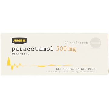 Foto van Jumbo paracetamol tabletten 500 mg 20 stuks