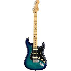 Foto van Fender fsr player stratocaster hss plus top blue burst mn elektrische gitaar