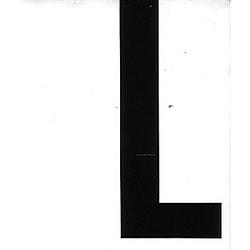 Foto van Pickup - plakletter nobel sticker zwarte letter l