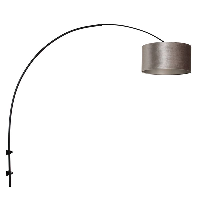 Foto van Moderne wandlamp - steinhauer - metaal - modern - klassiek - e27 - l: 130cm - voor binnen - woonkamer - eetkamer - zwart