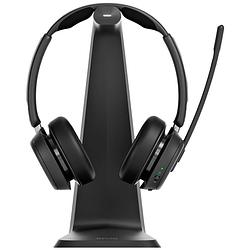 Foto van Epos impact 1061 anc on ear headset bluetooth computer stereo zwart noise cancelling headset, incl. oplaad- en dockingstation